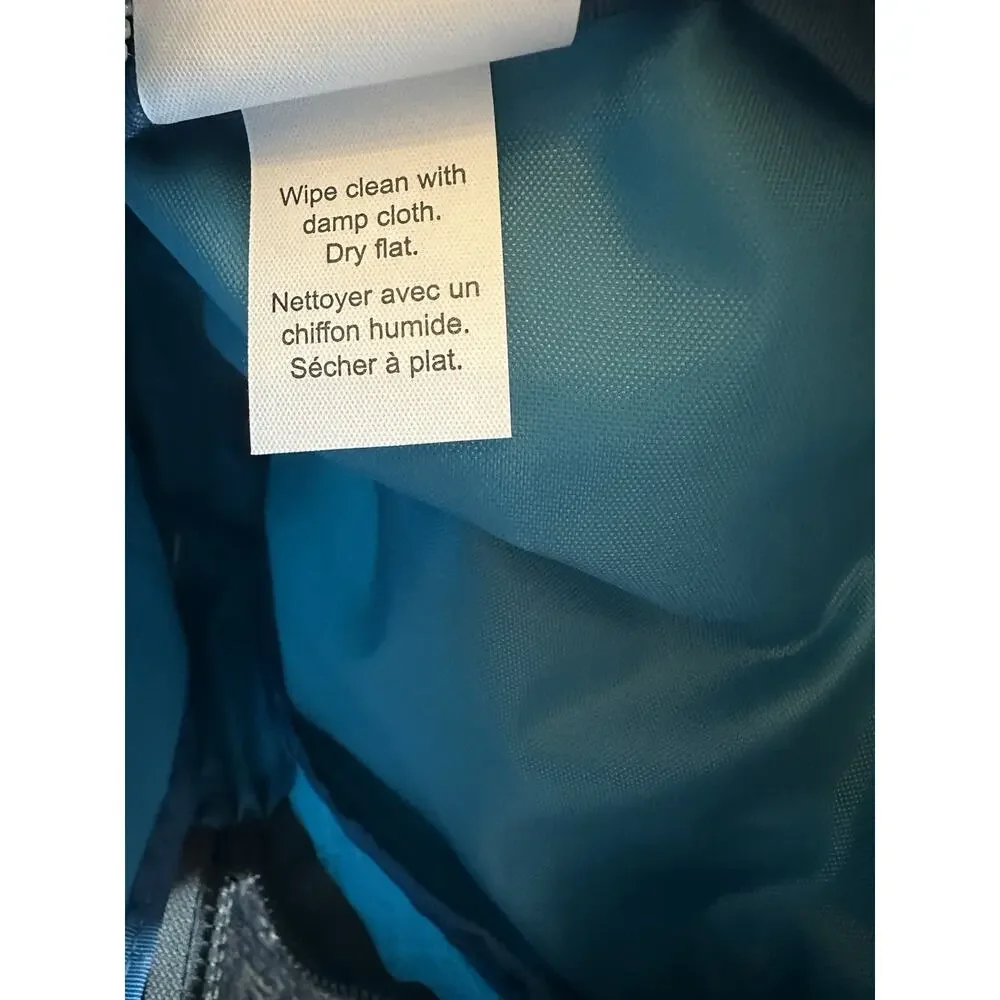 Eddie Bauer Mini Small Blue Stowaway Backpack 12x 8 harness tether toddler leash